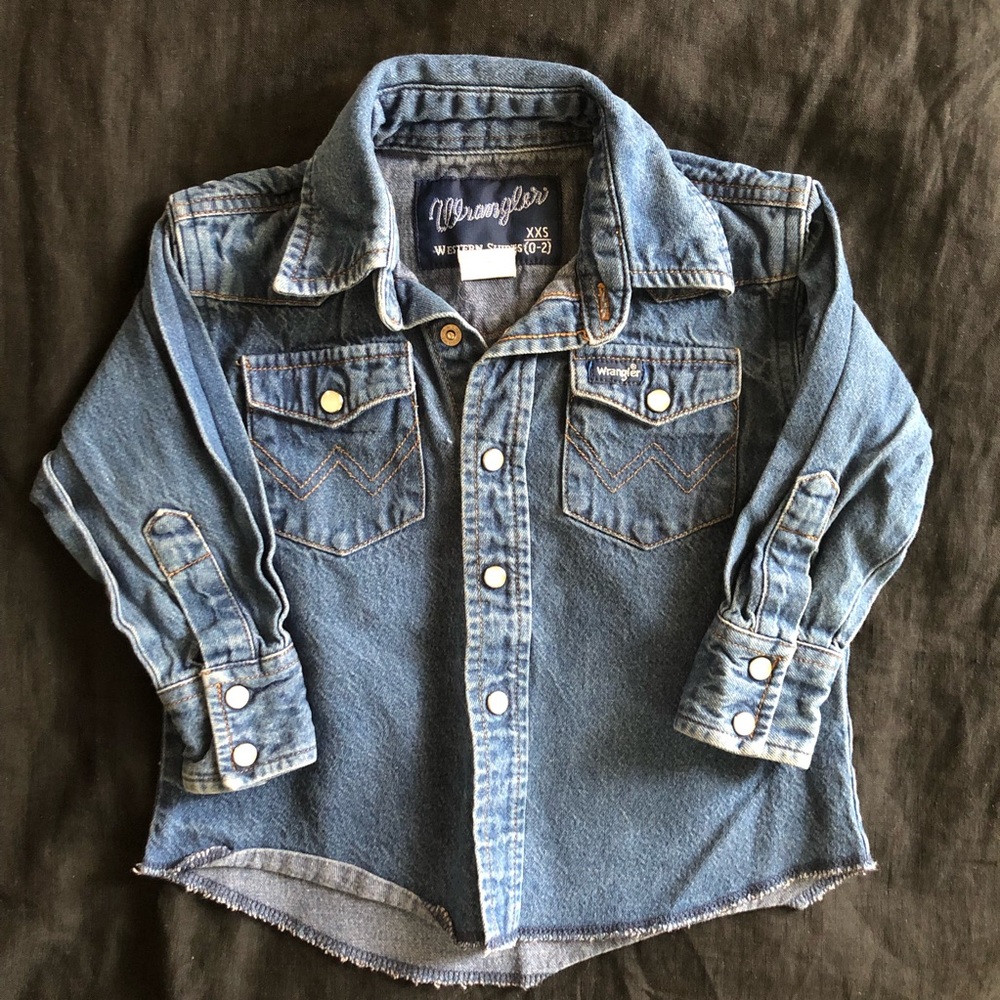 Wrangler denim pearl snap